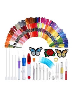 210pcs Embroidery Pen KISSTAKER 210pcs Embroidery Pen Punch Needle with 170 Color Threads,Embroidery Patterns Punch Needle Kit Craft Tool for DIY Sewing Pattern Knitting 