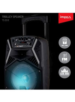 impex ts25b multimedia trolley speaker