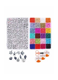 XiuWoo The Ultimate Bracelet Making DIY Set With Glass Sead Beads 